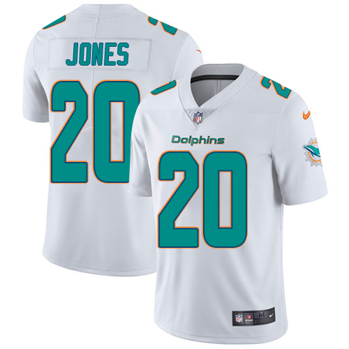 2019 men Miami Dolphins 20 Jones white Nike Vapor Untouchable Limited NFL Jersey